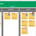 4 Kanban Boards For Sales Team, Excel Free Download (Excel And ... Pertaining To Kanban Spreadsheet Template
