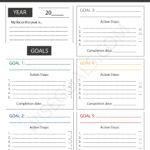4 Stylish Goal Setting Worksheets To Print Pdf Regarding Healthy Living Worksheets Pdf