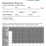 40+ Effective Workout Log & Calendar Templates ᐅ Template Lab Pertaining To Workout Tracker Spreadsheet
