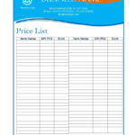 40 Free Price List Templates (Price Sheet Templates) ᐅ Template Lab For Cost Spreadsheet Template