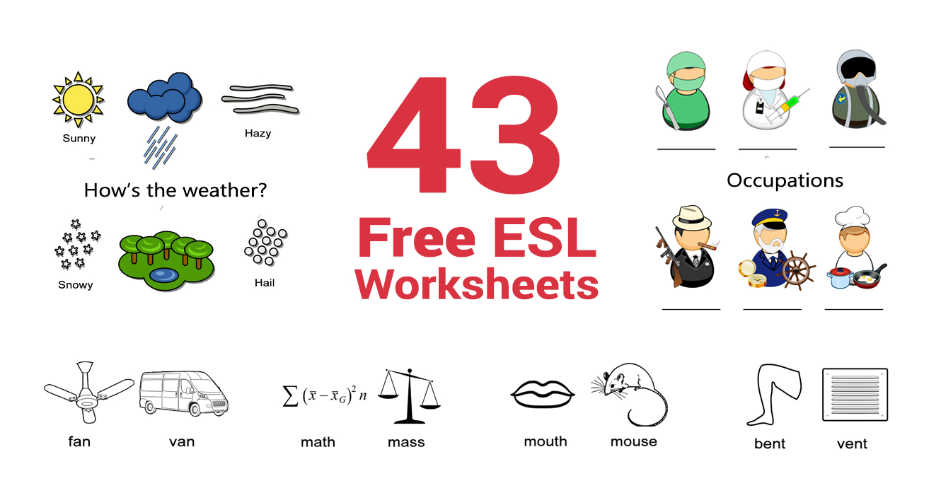 43 Free Esl Worksheets That Enable English Language Learners  All Esl Throughout Free Esl Worksheets For Adults