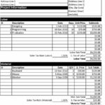 44 Free Estimate Template Forms [Construction, Repair, Cleaning...] And Labor And Material Cost Spreadsheet