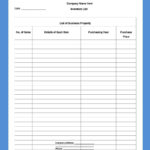 45 Printable Inventory List Templates [Home, Office, Moving...] Also Inventory Spreadsheet Templates