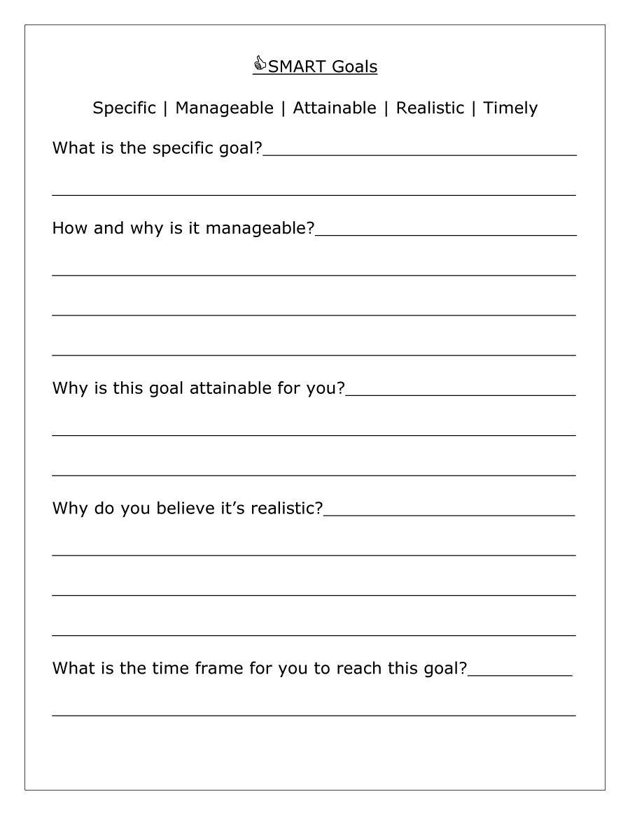 48 Smart Goals Templates Examples  Worksheets ᐅ Template Lab Inside Smart Teacher Worksheets