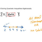 48 Solving Quadratic Inequalities Algebraically  Math Algebra 2 For Quadratic Inequalities Worksheet