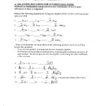 49 Balancing Chemical Equations Worksheets With Answers Also Types Of Reactions Worksheet Then Balancing
