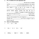 49 Balancing Chemical Equations Worksheets With Answers As Well As Categories Of Chemical Reactions Worksheet Answers