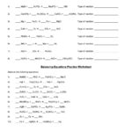 49 Balancing Chemical Equations Worksheets With Answers In Balancing Equations Practice Worksheet