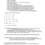 49 Balancing Chemical Equations Worksheets With Answers Pertaining To 8 2 Types Of Chemical Reactions Worksheet Answers