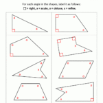 4Th Grade Geometry Or Naming Angles Worksheet Answers