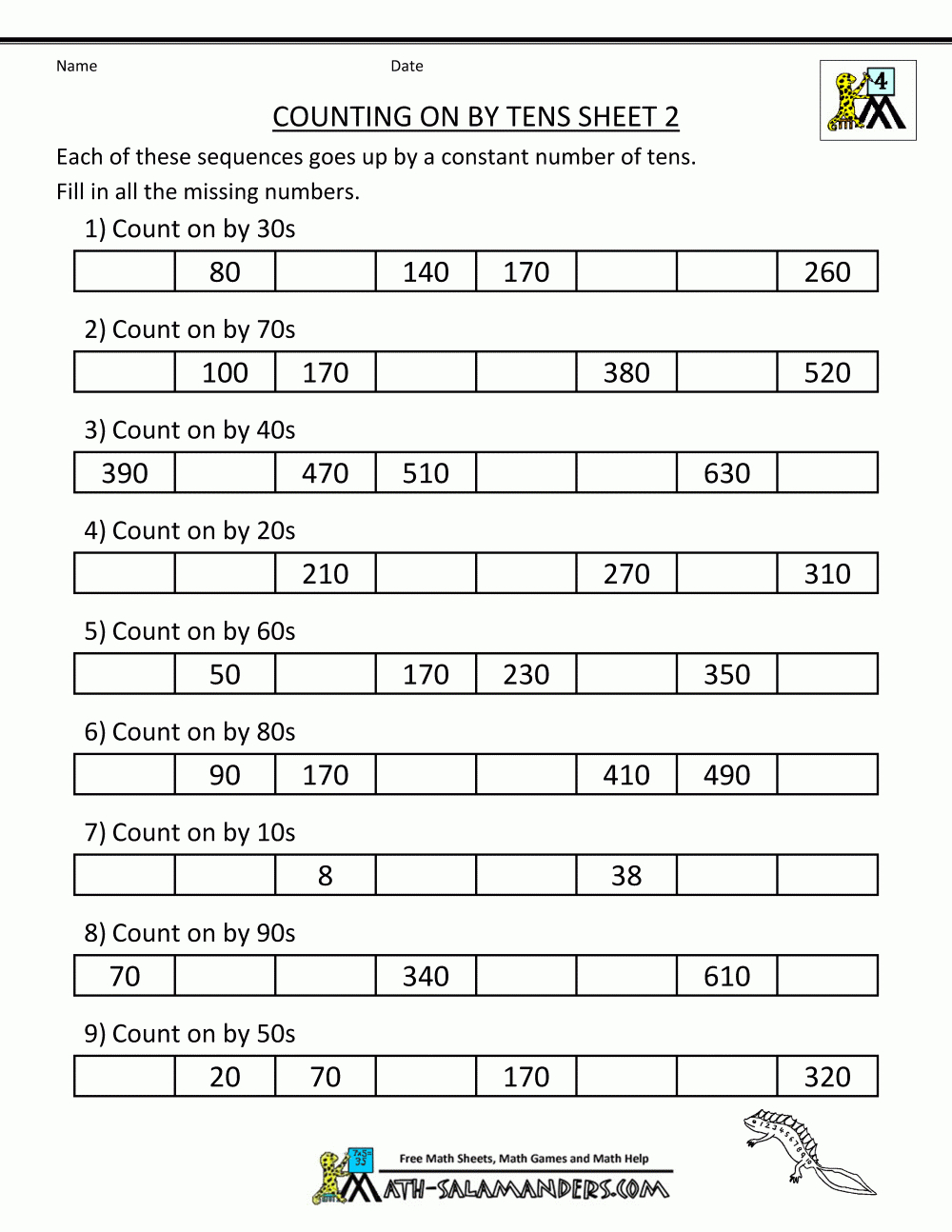 4Th Grade Math Sheets For 4Th Grade Learning Worksheets
