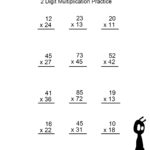4Th Grade Multiplication Worksheets  Best Coloring Pages For Kids With 4Th Grade Two Digit Multiplication Worksheets