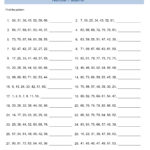 4Th Grade Number Patterns For Your Kids And Number Patterns Worksheets 3Rd Grade