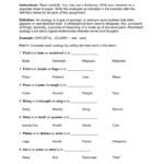 5 Analogy Worksheet 2 For Analogies Worksheet With Answer Key