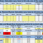 5 Card Draw & 5 Card Stud Equity And Drawing Calculators | Winner In ... Along With Poker Odds Spreadsheet