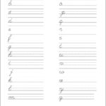5 Printable Cursive Handwriting Worksheets For Beautiful Penmanship Regarding Manuscript Practice Worksheets