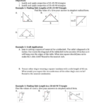 58 Special Right Triangles With Regard To Special Right Triangles Worksheet Answer Key With Work