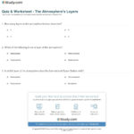 59 Layers Of The Atmosphere Worksheet Layers Of The Atmosphere And Earth039S Moon Worksheet Answers