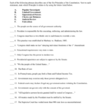 6 Basic Principles Worksheet In Constitution Worksheet Pdf
