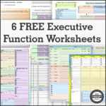 6 Free Executive Functioning Activity Worksheets  Your Therapy Source Also Study Skills Worksheets Pdf