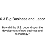 63 Big Business And Labor With Regard To Big Business And Labor Worksheet Answer Key