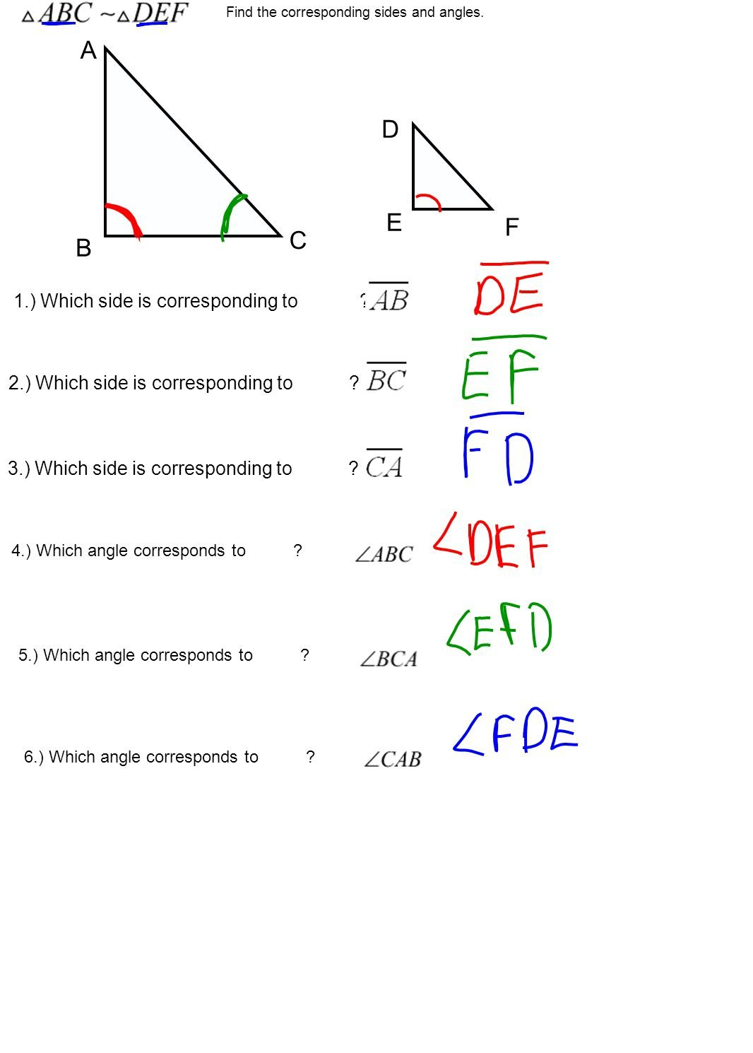 64 Similar And Congruent Figures Similar Figures  T Wo Figures As Well As Similar And Congruent Figures Worksheet