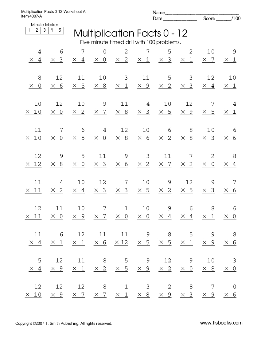 7 Multiplication Worksheets Examples In Pdf  Examples As Well As Four Fours Worksheet Pdf