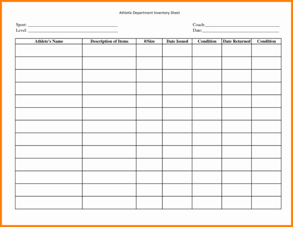 7 Uniform Inventory Spreadsheet | Balance Spreadsheet Also Inventory ...