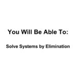 73  Solve Systemselimination Along With Solving Systems By Elimination Worksheet