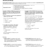 76 Study Guide And Intervention In Exponential Growth And Decay Worksheet Answer Key