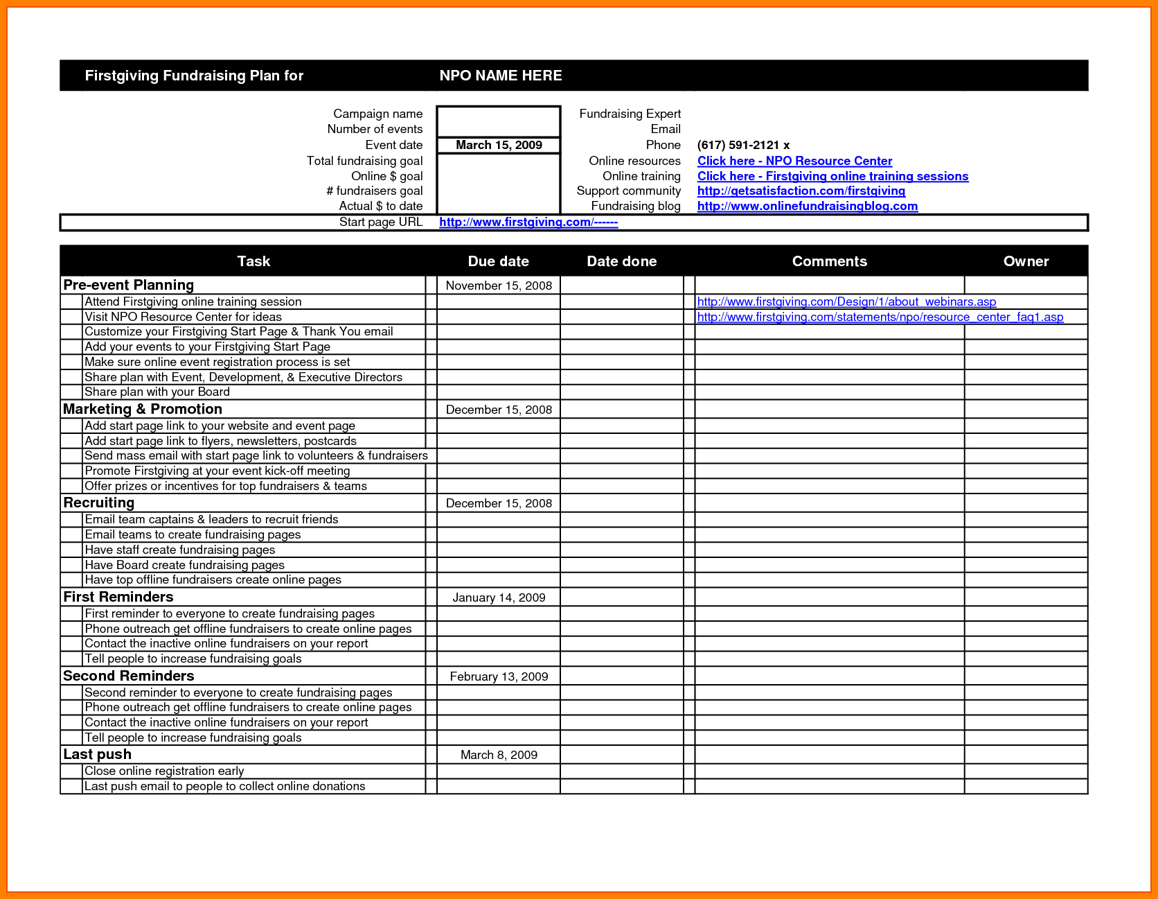 8  Event Planning Worksheet Template | Business Opportunity Program Or Event Planning Spreadsheet Template