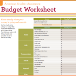 8 Simple Budget Worksheet  Leave Latter Also Student Budget Worksheet