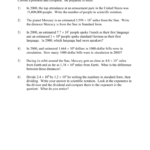 8Eea3 Scientific Notation Word Problems With Regard To Scientific Notation And Standard Notation Worksheet Answers