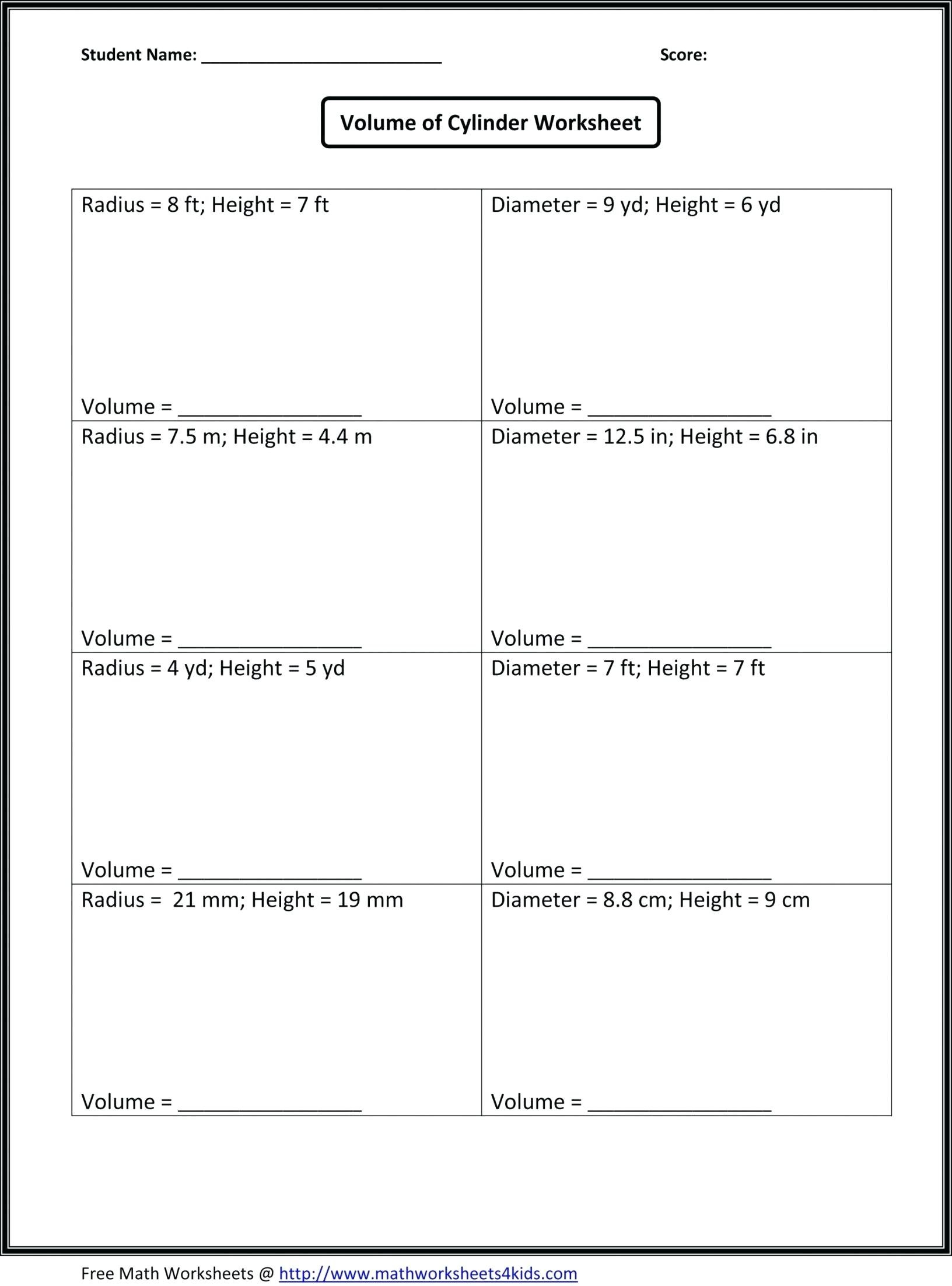 8Th Grade Math Problems With Answers Grade Math Worksheet Worksheets Inside 8Th Grade Math Worksheets Printable