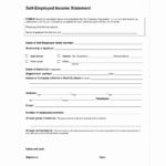 9 Profit Loss Statement Template Self Employed Personal Financial ... Or Expenses For Self Employed Spreadsheet