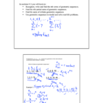 93 Geometric Sequences And Series Within Geometric Sequences And Series Worksheet Answers