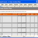 Blank Action Plan Template Excel For Action Plan Template Excel Printable