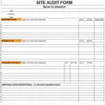 Blank Audit Template Excel Within Audit Template Excel In Excel