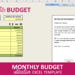 Blank Budget Spreadsheet Excel Template To Budget Spreadsheet Excel Template Document