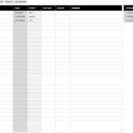 Blank Contact List Template Excel Within Contact List Template Excel Format