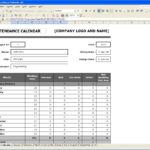 Blank Employee Attendance Record Template Excel With Employee Attendance Record Template Excel Format