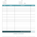 Blank Excel Expense Report Template Free Download Inside Excel Expense Report Template Free Download Document