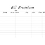 Blank Excel Monthly Bill Template And Excel Monthly Bill Template Templates