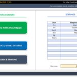 Blank Excel Purchase Order Template With Database Throughout Excel Purchase Order Template With Database For Google Spreadsheet