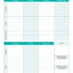 Blank Excel Weekly Budget Template And Excel Weekly Budget Template Download