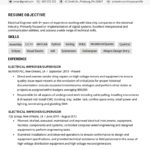 Blank Excellent Resume Example To Excellent Resume Example In Spreadsheet