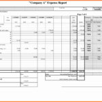 Blank Expense Report Template Excel inside Expense Report Template Excel for Free
