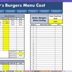 Blank Food Cost Spreadsheet Excel For Food Cost Spreadsheet Excel Xlsx