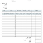 Blank Freelance Invoice Template Excel Within Freelance Invoice Template Excel Letters