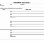 Blank Goal Setting Template Excel Throughout Goal Setting Template Excel Sheet